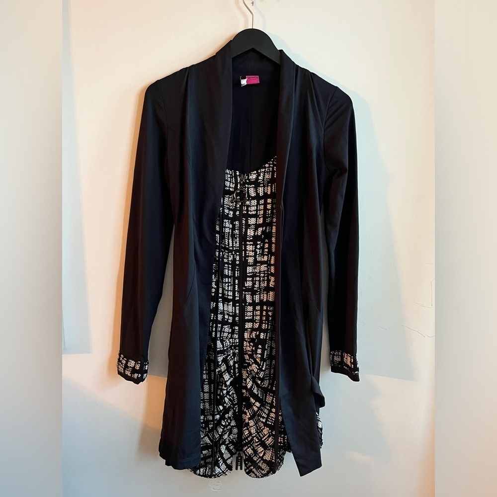 Save the Queen! Black Jacket Dress